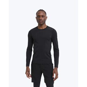 REIGNING Champ BNWOT Men Long Sleeve Shirt Black Compression Top